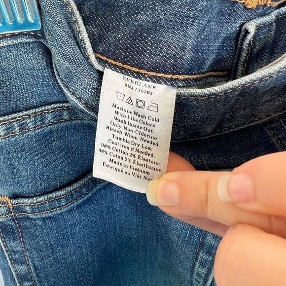 EVERLANE Skinny Jeans Medium Wash size 25 Regular - Picture 6 of 6